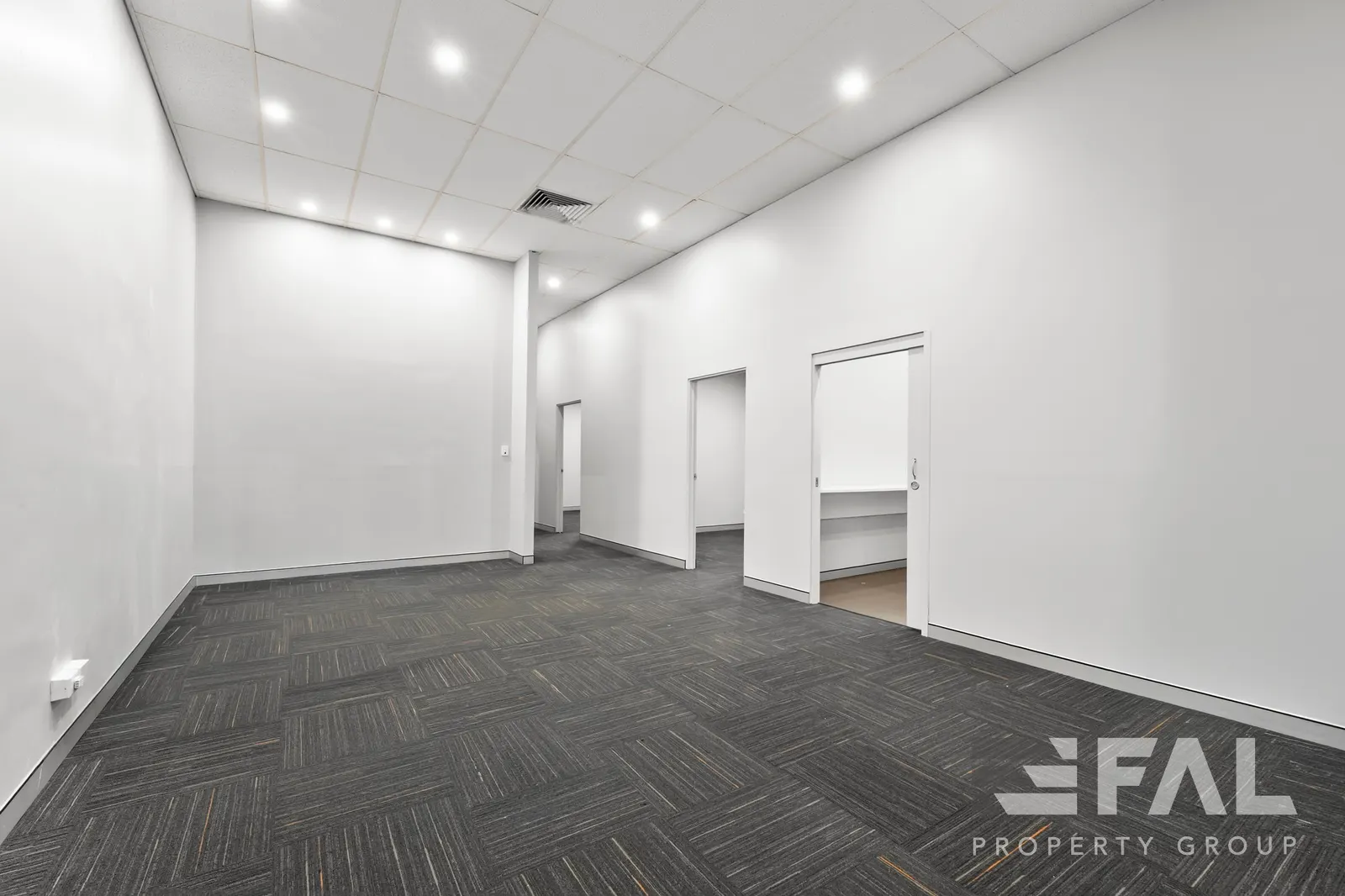 Partitioned office area within the 241 sqm tenancy
